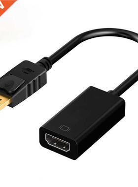 DP To HDMI-compatible Adapter Cable 4K Laptop Monitor Graphi