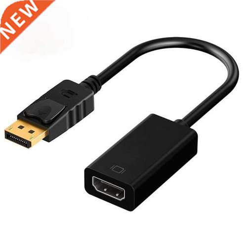 DP To HDMI-compatible Adapter Cable 4K Laptop Monitor Graphi
