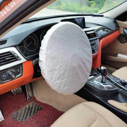 Auto Car Steering Wheel Sunshade Side Window Shade Silver Co