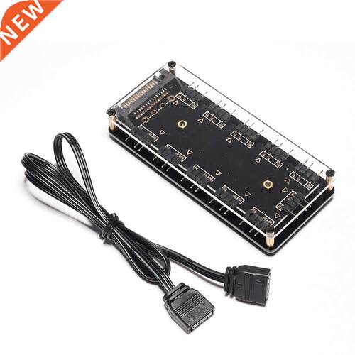 Electron PC Computer Extension Cable 10 Ports RGB Fan HUB PC