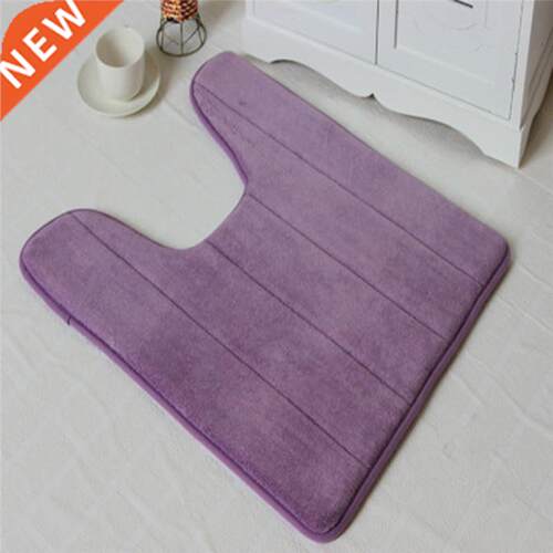 Simple Bathroom Mat Set U Shape Bathroom Carpet Toilet Rugs
