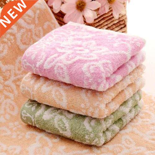 Bamboo Fiber Floral Face Towel Soft Absorbent Cotton Bath