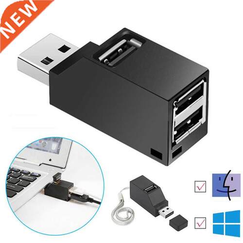 Wireless 3 in 1 USB 3.0 Hub For Laptop Adapter PC Computer U