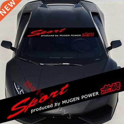 For JDM Sport Mugen Power HF Sun Visor Windshield Vinyl Aut