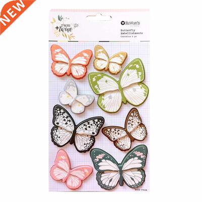 CRZCrafter Butterfly Sticker Self adhesive Glitter design f
