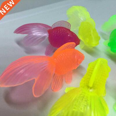 10pcs/set Kids Soft Rubber Gold Fish Baby Bath Toys for Chil
