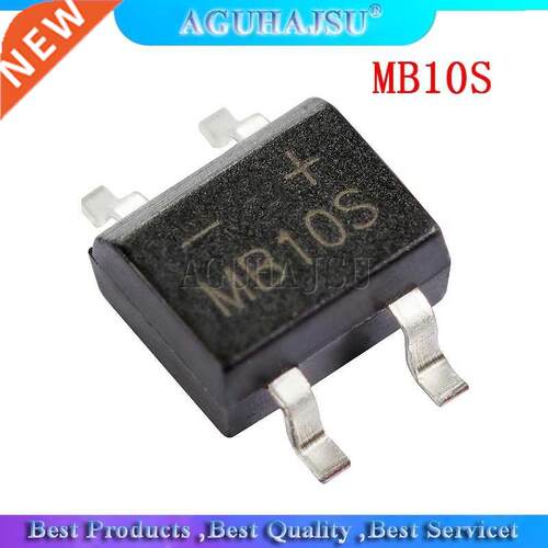 50PCS MB10S SOP-4 1000V 0.5A bridge rectifier new original