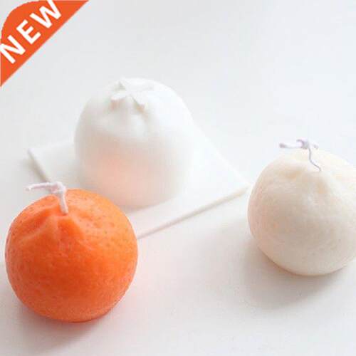 3D Simulation Tangerinr Silicone Mold for Candle Making