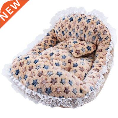 Hot Sale Small Medium Sized Soft Dog House Star Cotton Bed