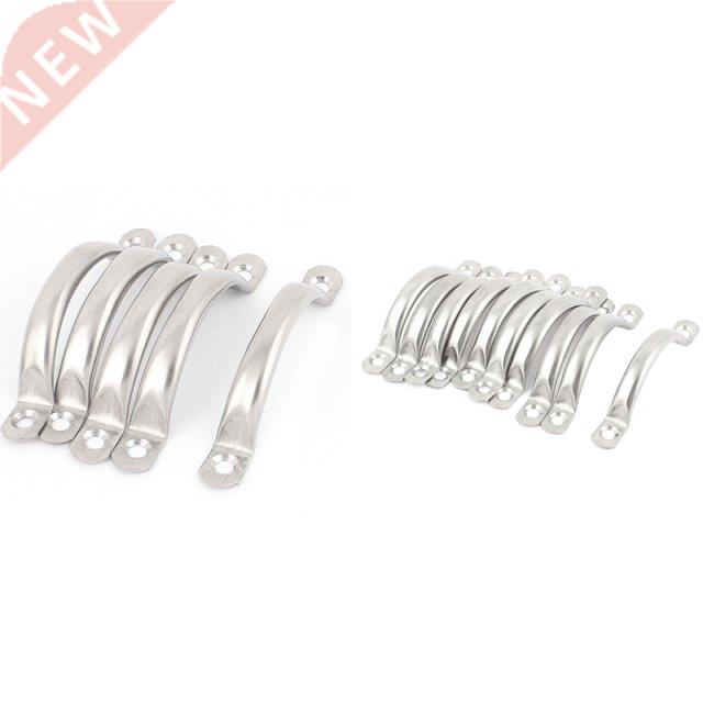 15Pcs Wardrobe Drawer Hardware Door Handle Metal Silver- 10P