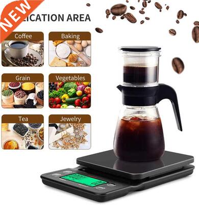 Household Drip Coffee Scale with Timer 0.1g High Precision E