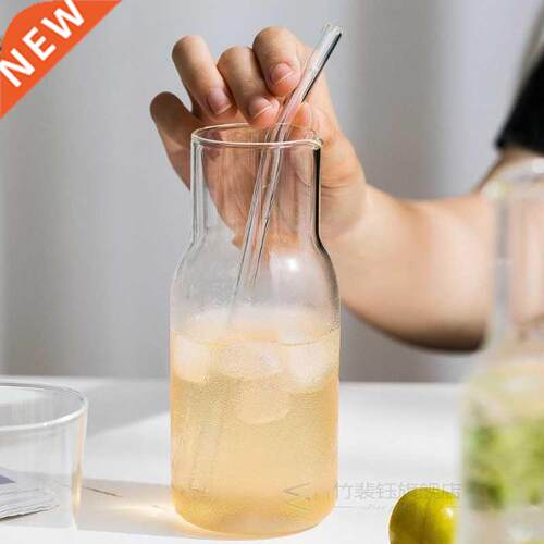 Water Carafe with Tumbler Glass Cold Hot Water Bottle Cup Se