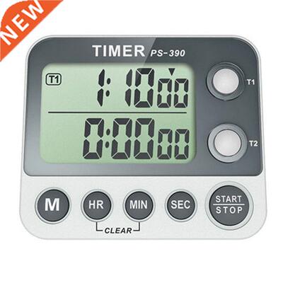 2 Channel Timer Stopwatch Kitchen Cooking Countdown Timer Al