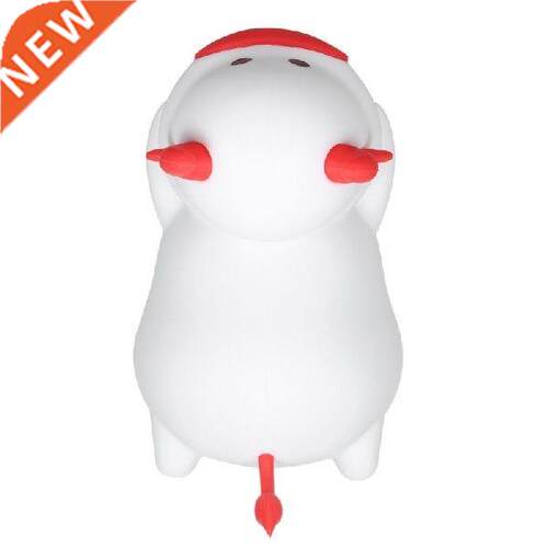 1Pc Cute Night Light Tap Sensor Light Portable Calf Shape