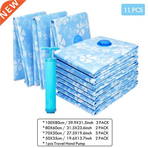 7- 11PCS Thickened Vacuum Storage Bag For Cloth Compressed B