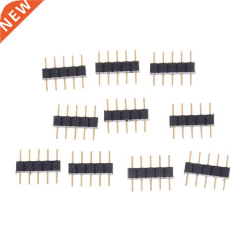 10pcs 5pin RGBW LED Connector 5 Pin Needle Male Double  S