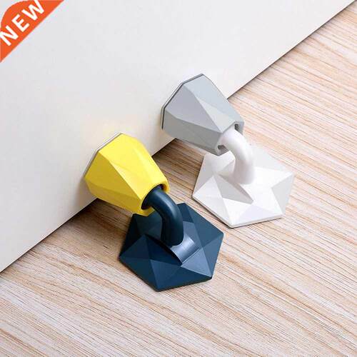Mute Non-punch Silicone Door Stopper Touch Toilet Wall Absor