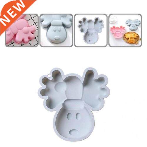 3D Deer Cake Decoration Fondant Mold Christmas Cake Baking