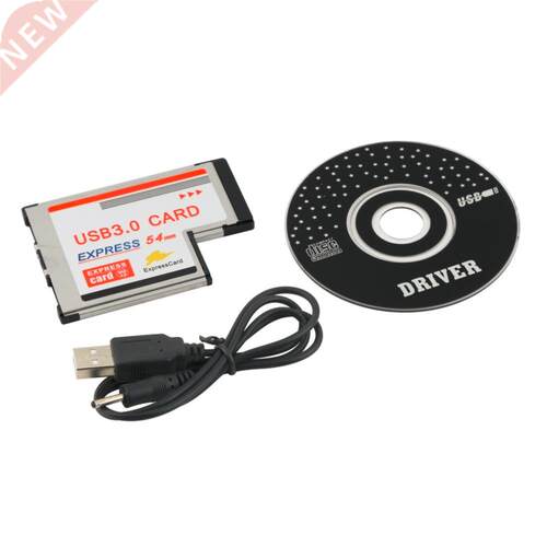 Express Card to USB 3.0 54mm Adapter Converter PCMCIA 2 Port