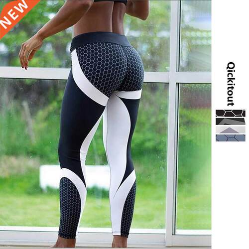 Mesh Pttern Print Leggings fitness Leggings For Women Sport
