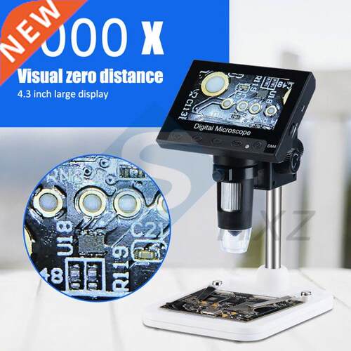 1000x 2.0MP USB Dgtal Electronc Mcroscope DM4 4.3LCD D