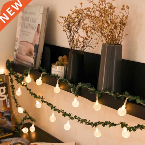 1.5-3m Rattan Lemon String Light Rose Flower Green Leaf