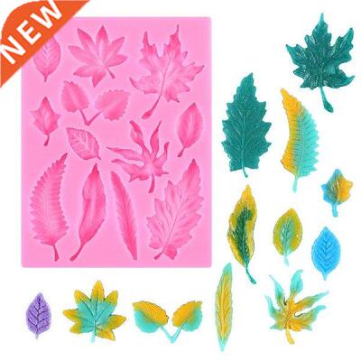 Leaf Shape Chocolate Silicone Fondant Mold For Cake