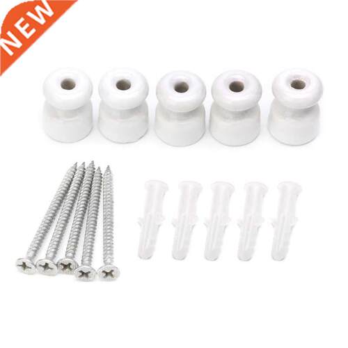 5 pieces porcelain insulator for wall wiring ceramic insula