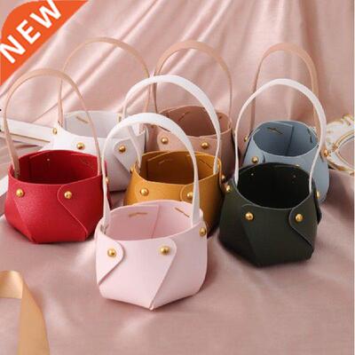 2021 Creative Colorful Leather Portable Bag Christmas Candy