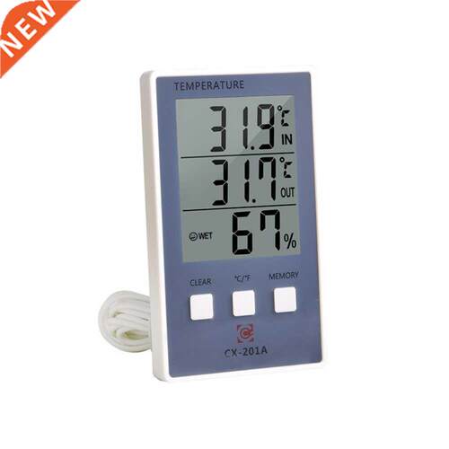 Digital Thermometer Hygrometer Indoor Outdoor Temperature Hu