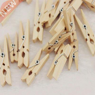 50pcs Mini Natural Wooden Clips For Photo Clothespin Craft