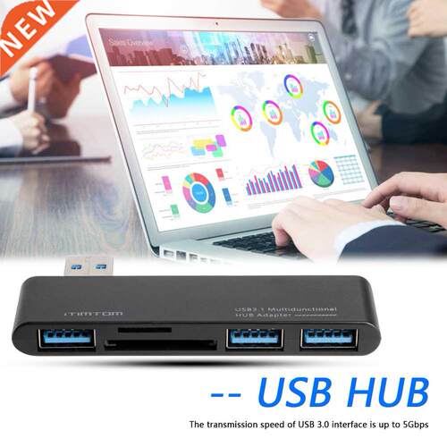 USB Extension Cable HUB Charge Portable 5 in 1 USB 3.0 HUB S