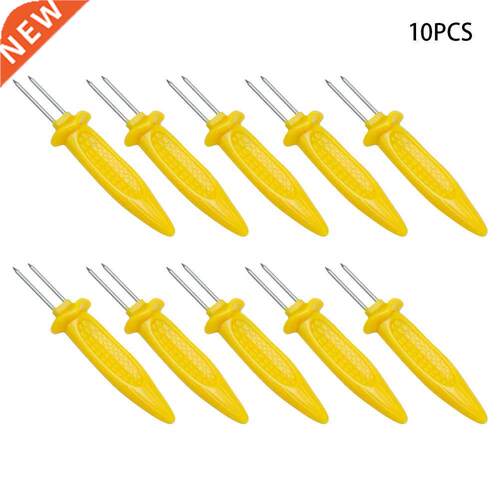 10pcs/pack Stainless Steel Double Tool Fork Camping Party