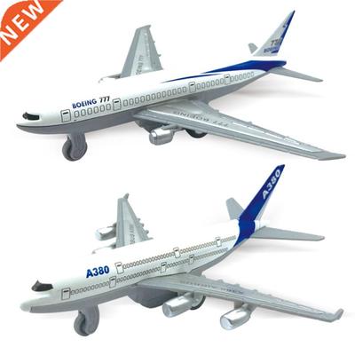2Pcs Newest Airplane Diecast Boeing 777 Airbus A80 Metal Mo