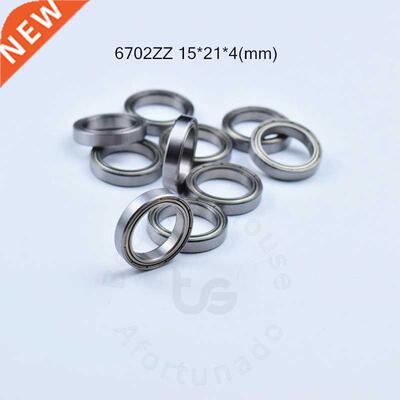 10pcs 6702ZZ 15x21x4(mm) chrome steel Metal Sealed High spe