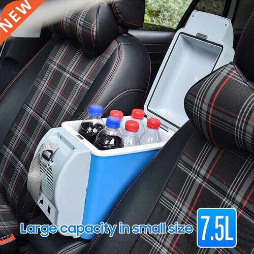 12V Car Refrigerator 7.5L Mini Portable Car Fridge & War