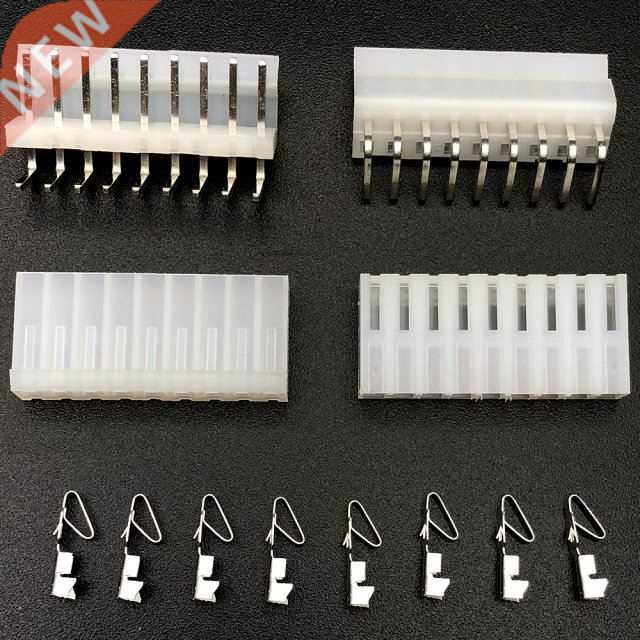 5Sets=55pcs CH3.96mm connector 9P 9pin CH3.96 curved Bending