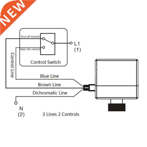 3 way motorzed ball valve electrc Three lne two way contr