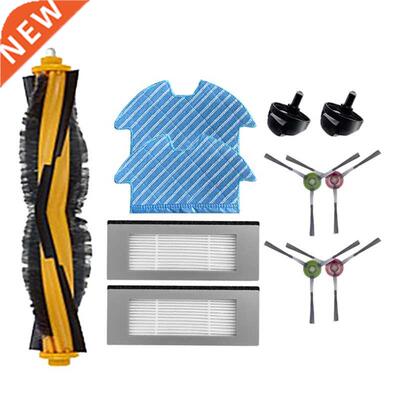 11Pcs HEPA Filter Main Side Brush Mop Cloth Wheels for Ecova