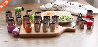 8pcs/lot Stainless Steel Cutter Mold Flower Rice Vegetable