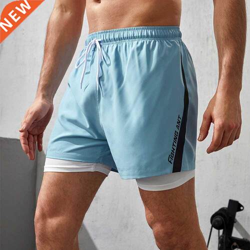 Sport Running Training Shorts Men Gyms Fitness Boxer Bodybui