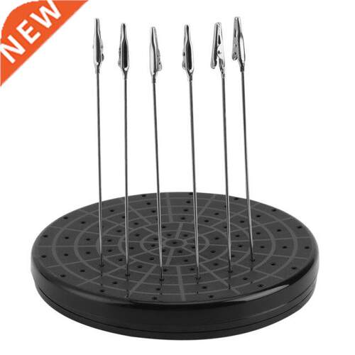 60-Rotating Spray Paint Stand Base with 6 Metal Alligator C