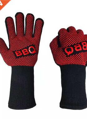 Heat Resistant Barbecue Grill Glove Oven Silicone Insulated