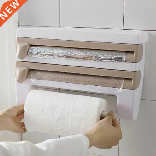 Kitchen Organizer Paper Towel Holder Kitchen Shelf Cling