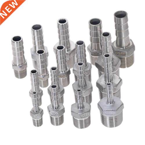 Stainless Steel 304 BSP Thread Pipe Fitting X Barb Hose Ta