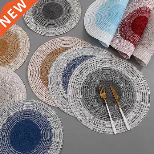 1pc Dining Mat Pads Household Nordic Woven Cotton Yarn