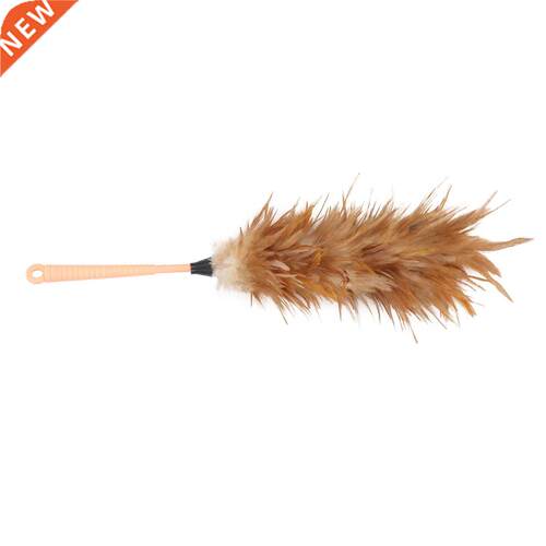 1PC Wooden Handle Duster Practical Chicken Feather Duster