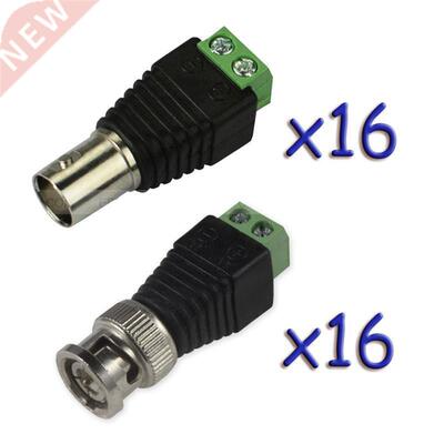16 Pairs Coax CAT5 To BNC Male&Female Jack Video Balun C