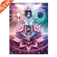 Paint By Numbers For Adults Lotus Buddha, Canvas Oil