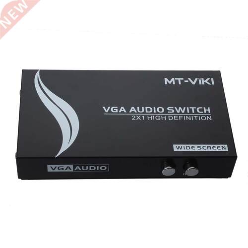 2 Press Button 15Pin VGA Ports In Audio Splitter Switch Box